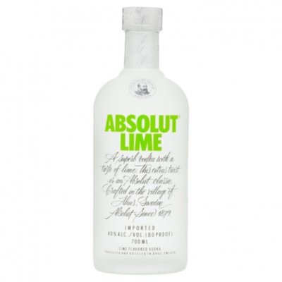Absolut Lime flavored vodka